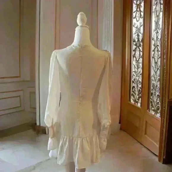 White Ruffle Dress - Picture 2 of 2